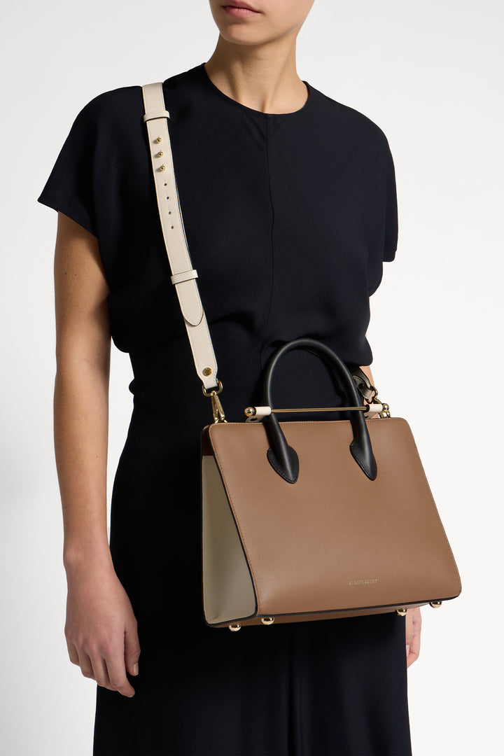 Strathberry Leather Tote - Clay
