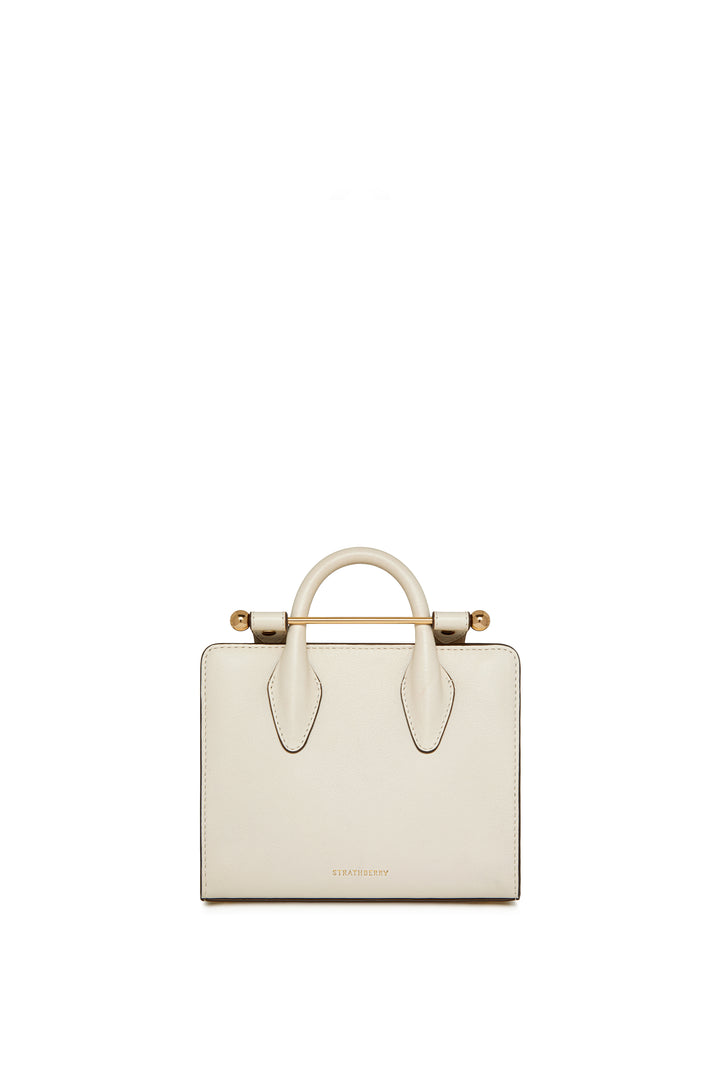 Strathberry Nano Tote - White