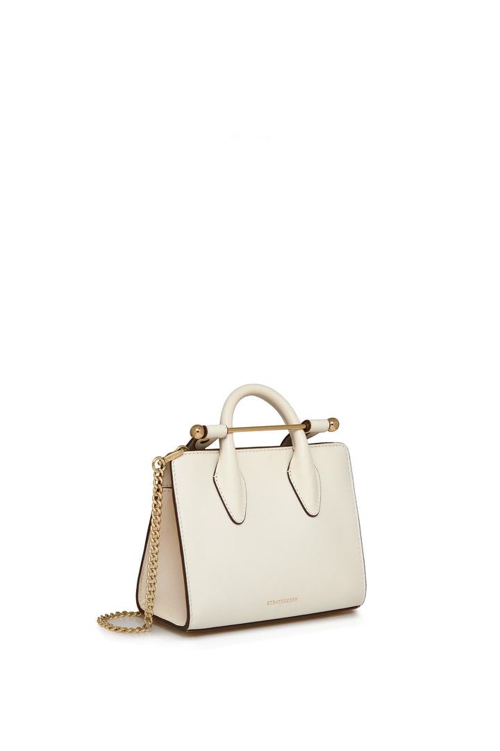 Strathberry Nano Tote - White