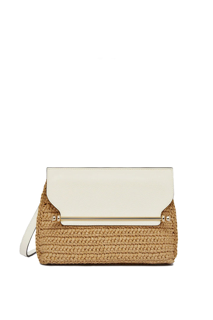 Strathberry Stylist Raffia - White