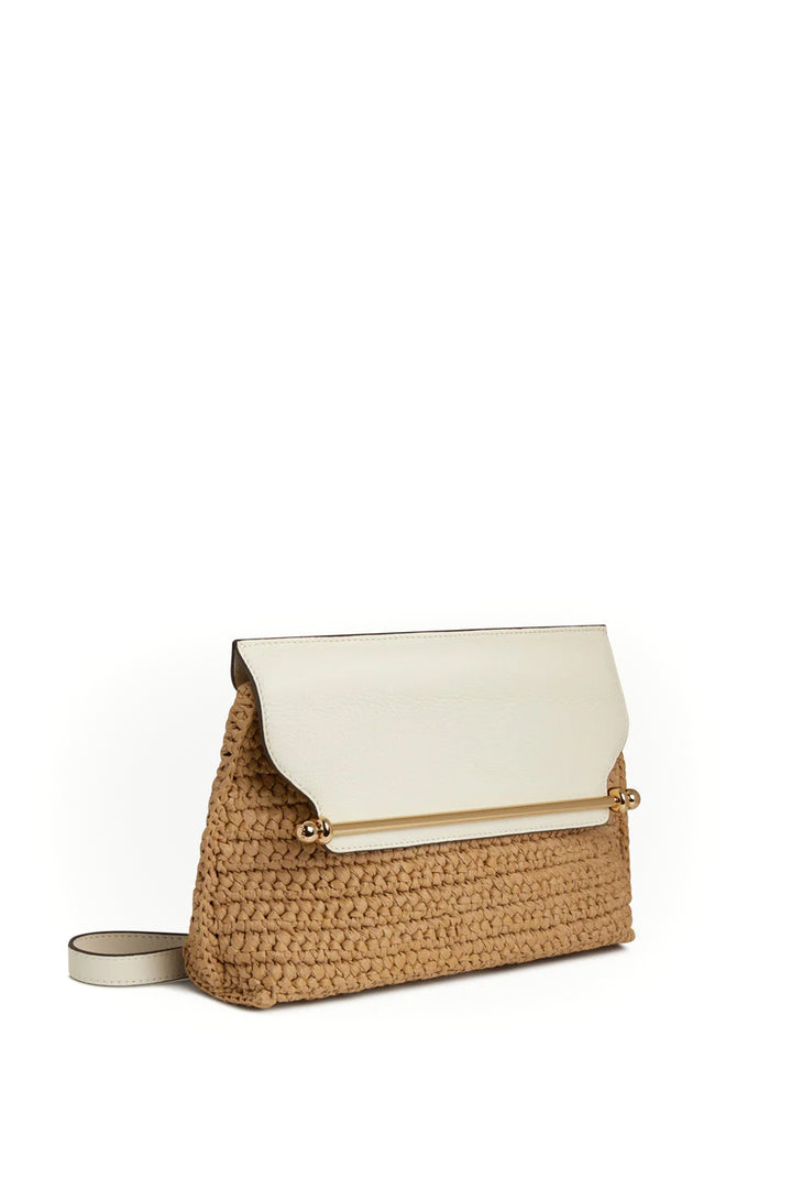 Strathberry Stylist Raffia - White