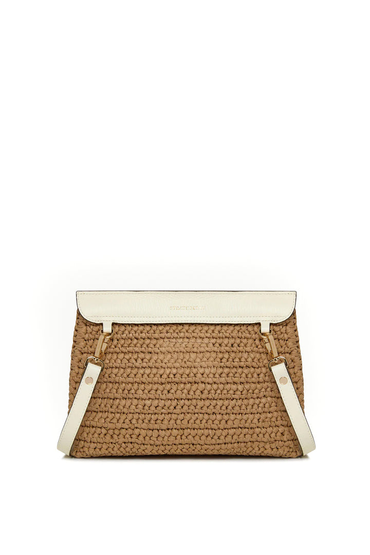 Strathberry Stylist Raffia - White