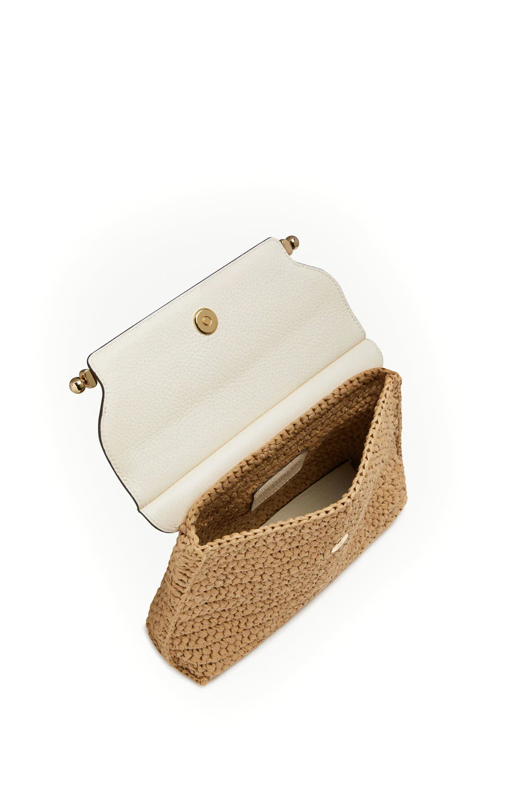 Strathberry Stylist Raffia - White