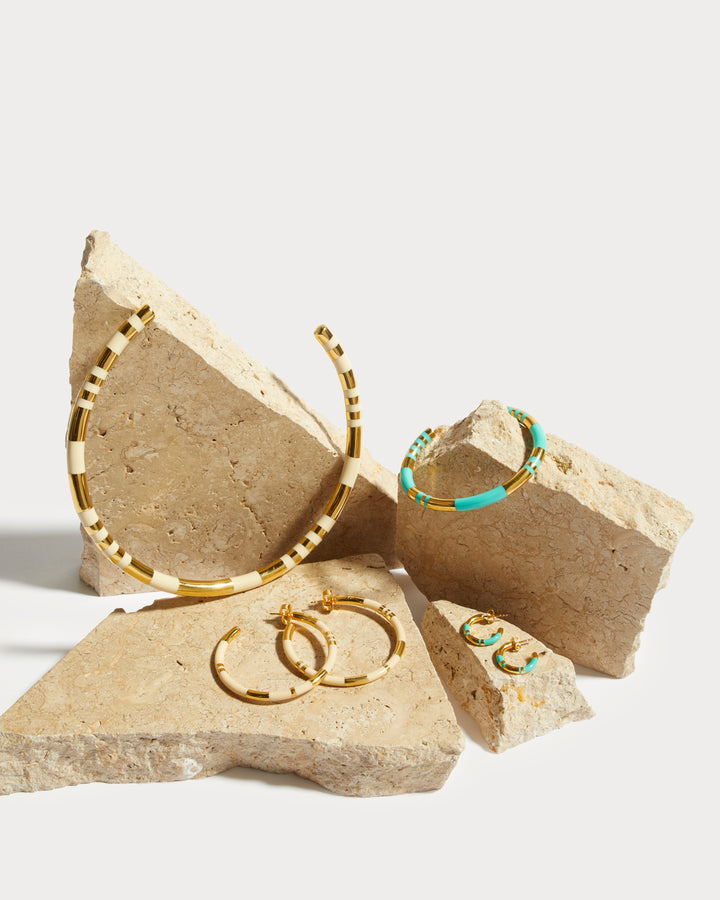 Aurelie Bidermann  Boucle Earrings - Ivory