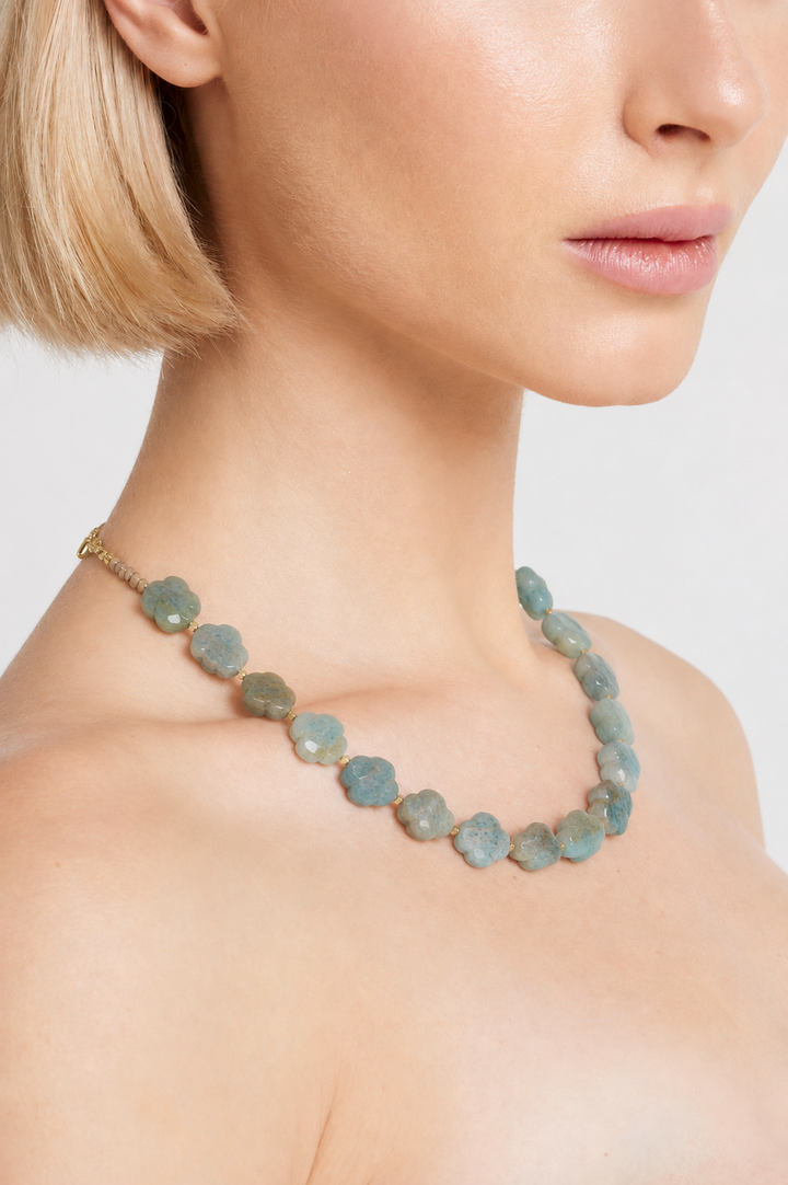 Husk x Alouette Design Lila Clover Necklace