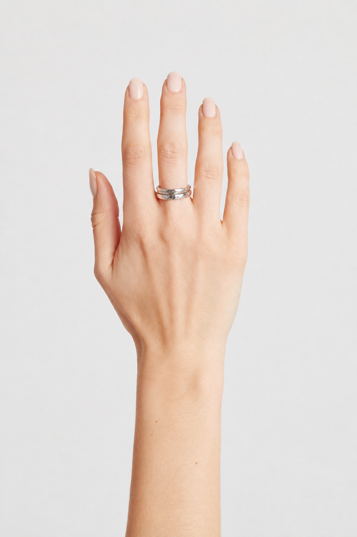 Alouette Design Silver Ring Set