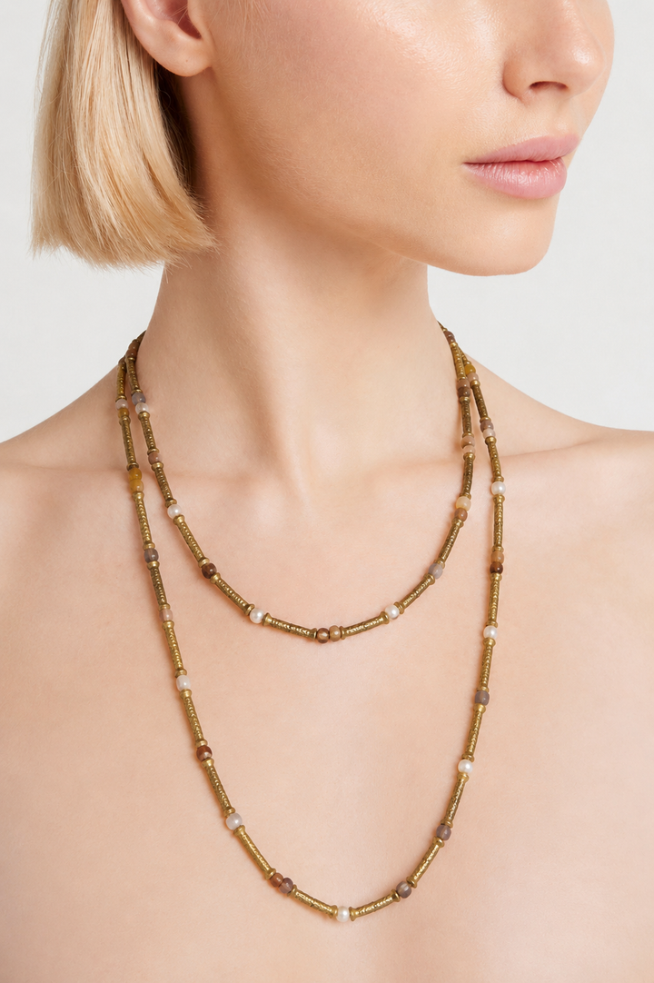 Husk x Alouette Design Zinnia Necklace