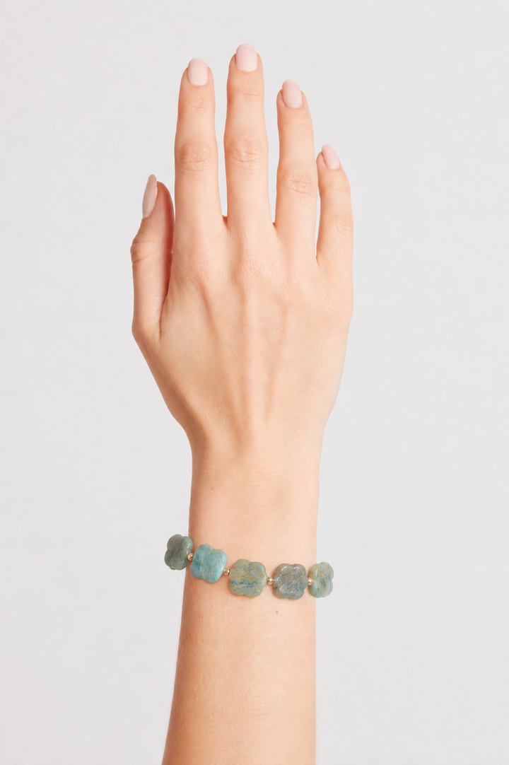 Husk x Alouette Design Lila Clover Bracelet