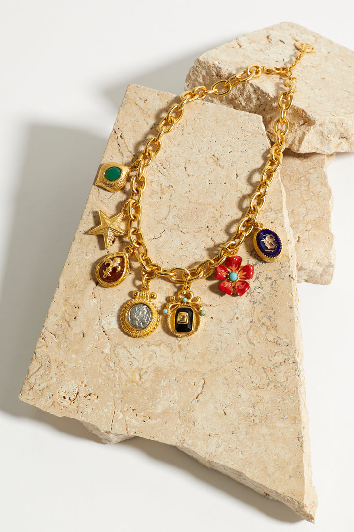 Ben Amun Charm Necklace - Gold