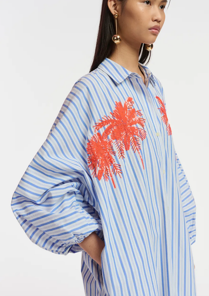 Essentiel Antwerp Frilled Dress - Stripe