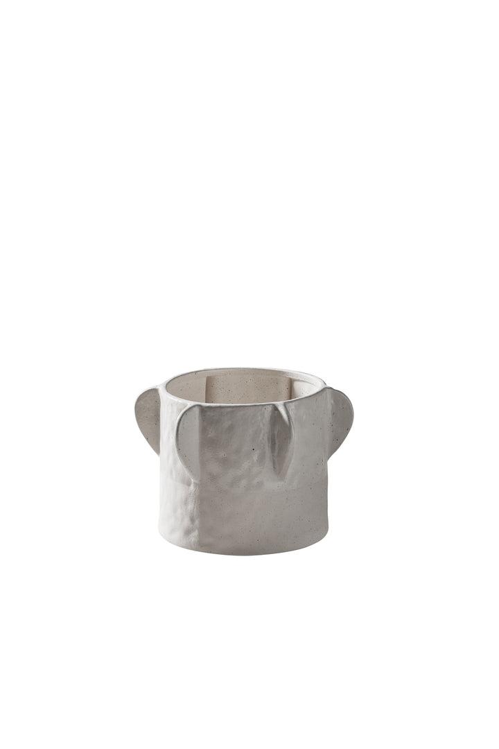 Husk Clementine Pot - White