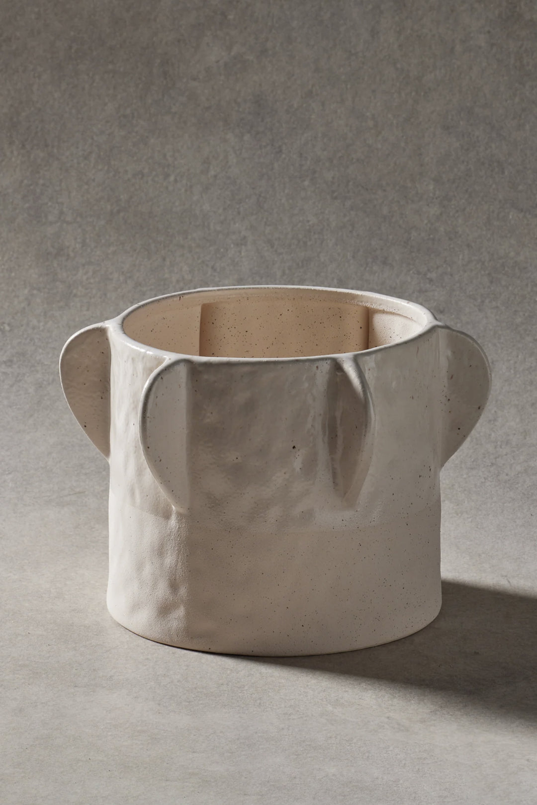 Husk Clementine Pot - White