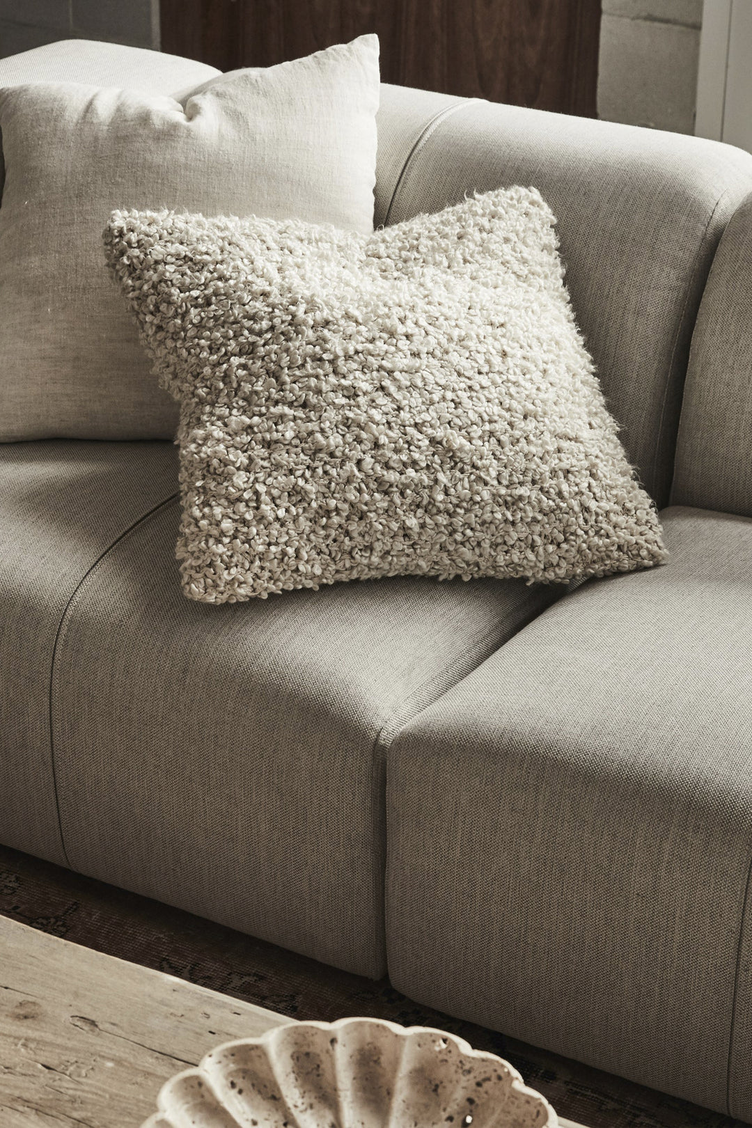 Husk Hazel Cushion - Sand