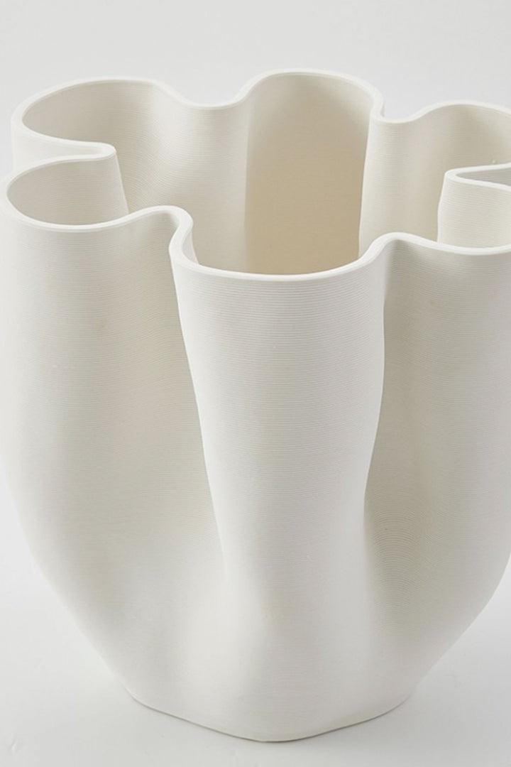 Husk Boheme Vase - Ivory