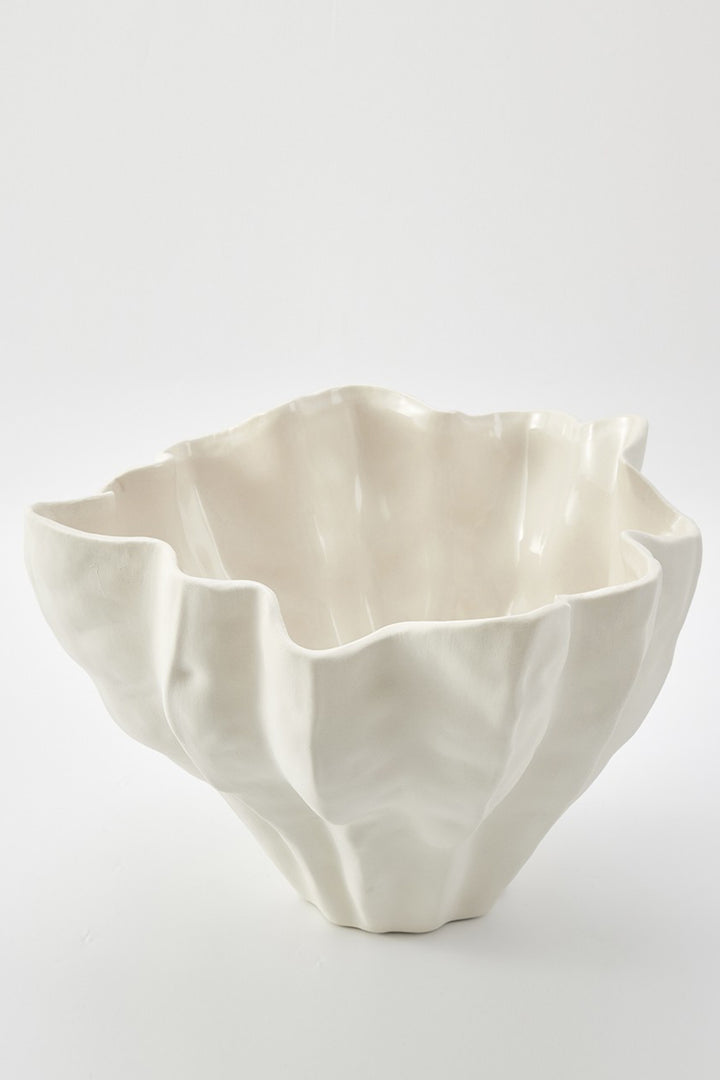 Husk Flute Bowl - Ivory