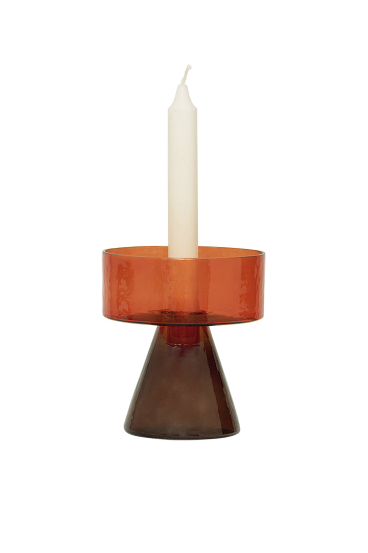 Husk Candle Holder - Orange