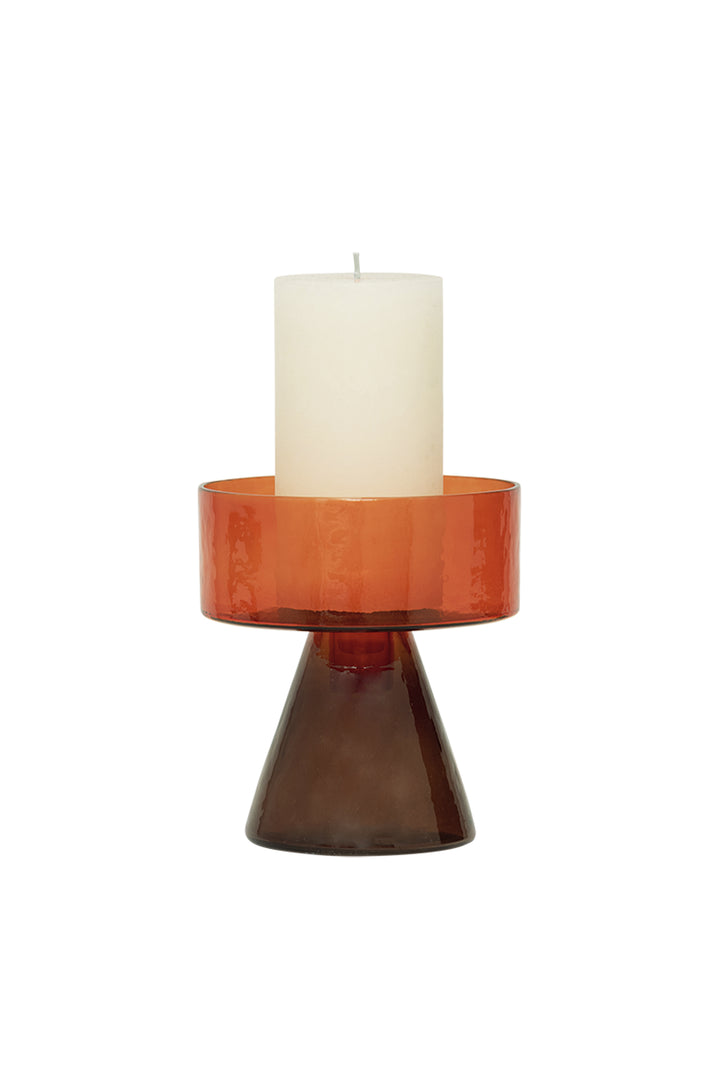 Husk Candle Holder - Orange