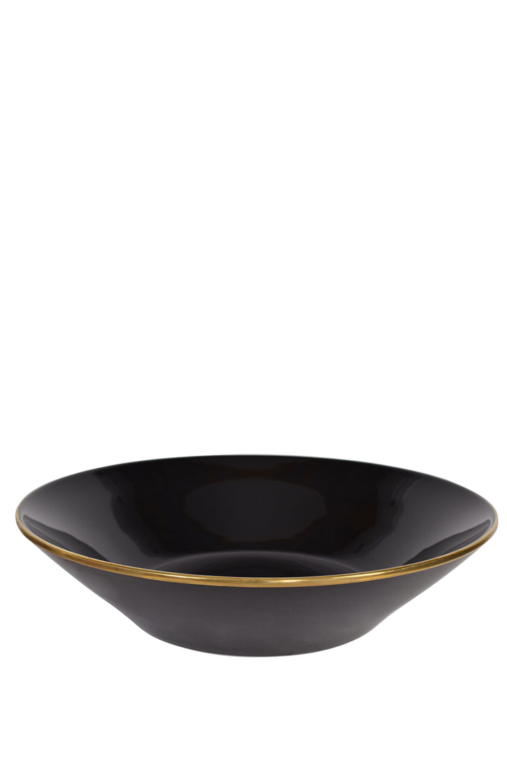 Husk Glz Bowl Blk-