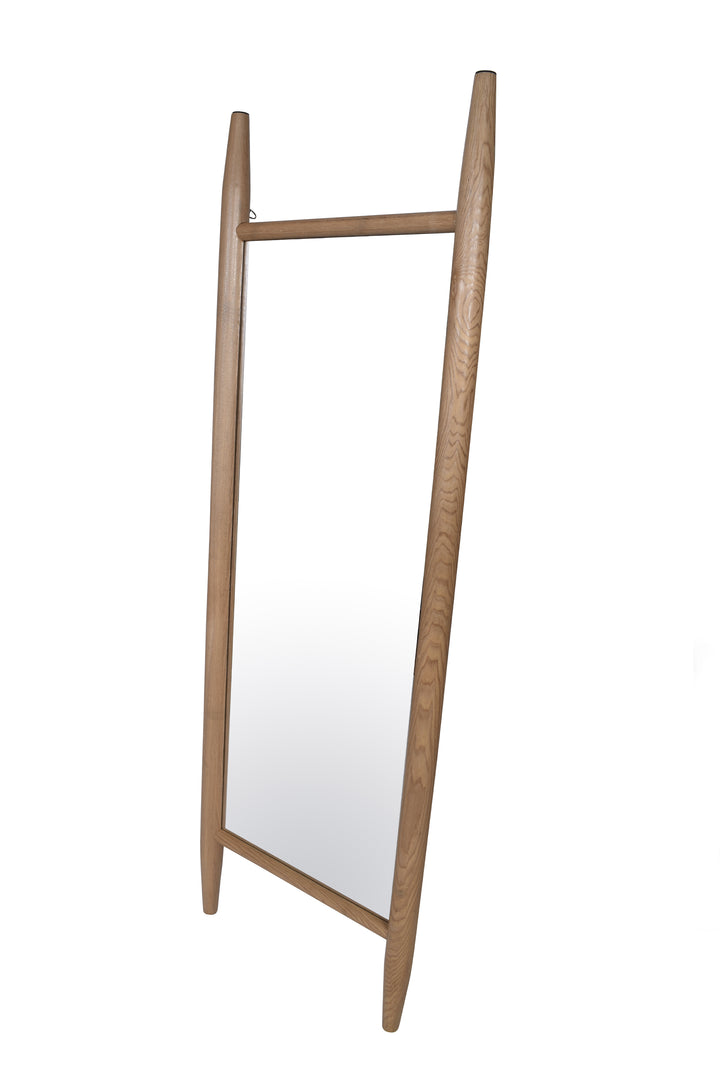 Husk Floor Mirror - Oakwood