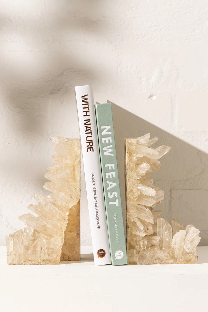 Husk Arrius Bookends -Quartz