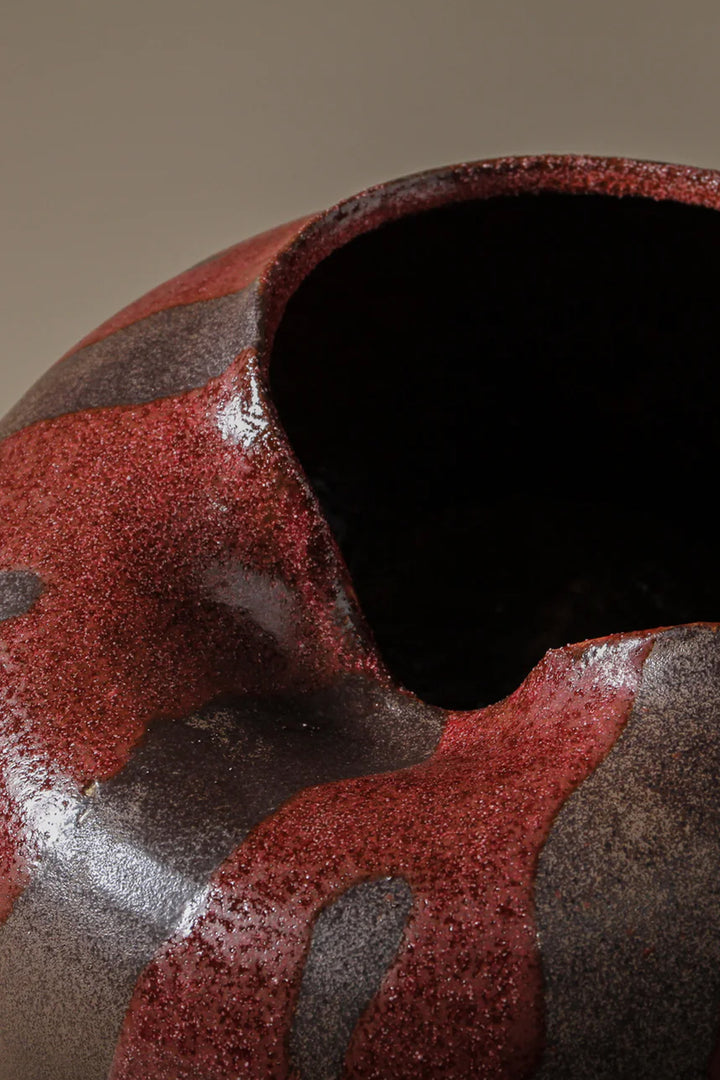 Husk Seraphina Vase - Merlot