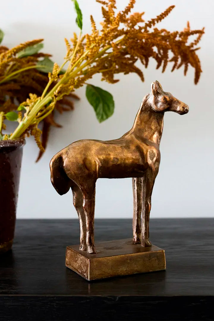 Husk Antique Horse  - Gold