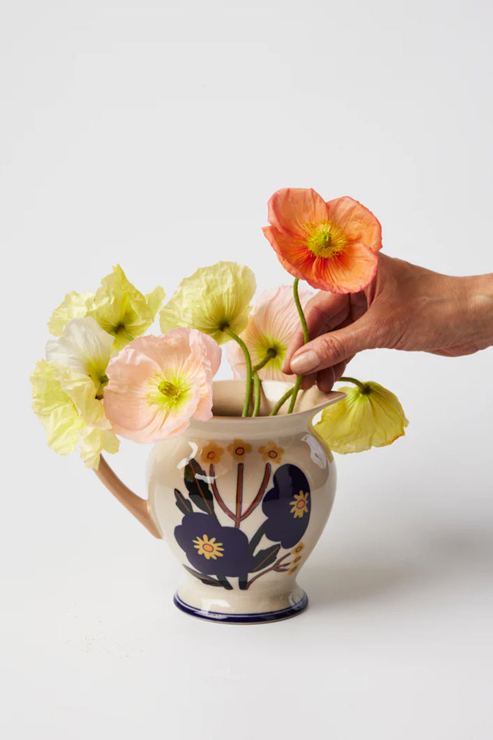 Husk Bloom Jug - Blue