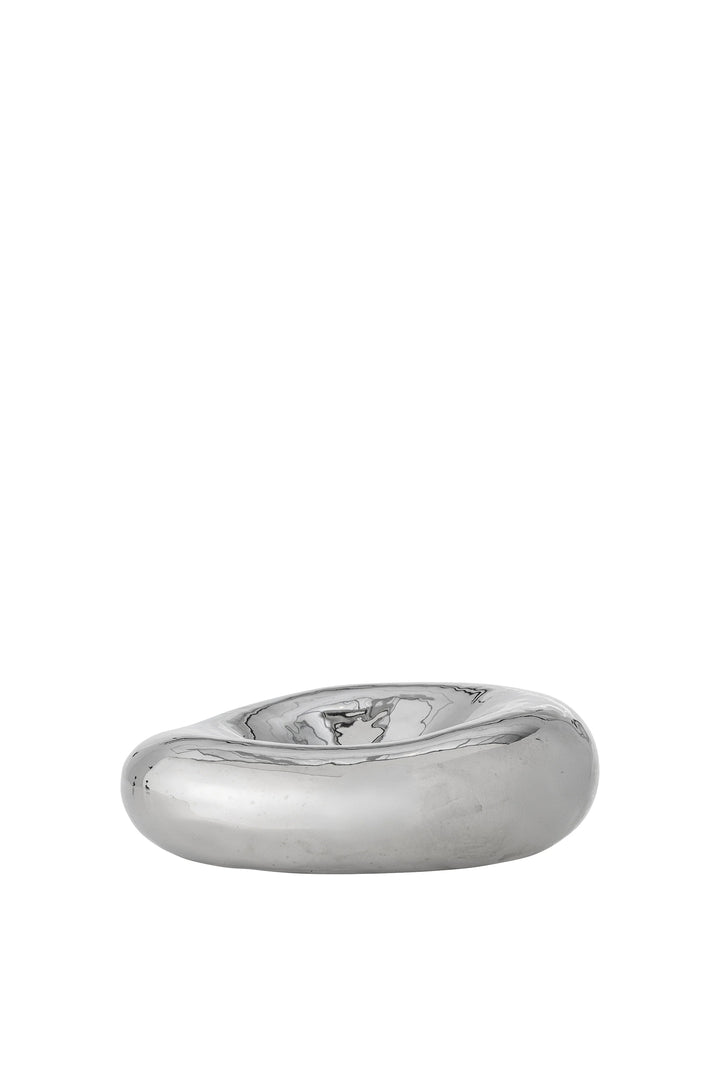 Husk Pebble Dish- Silver