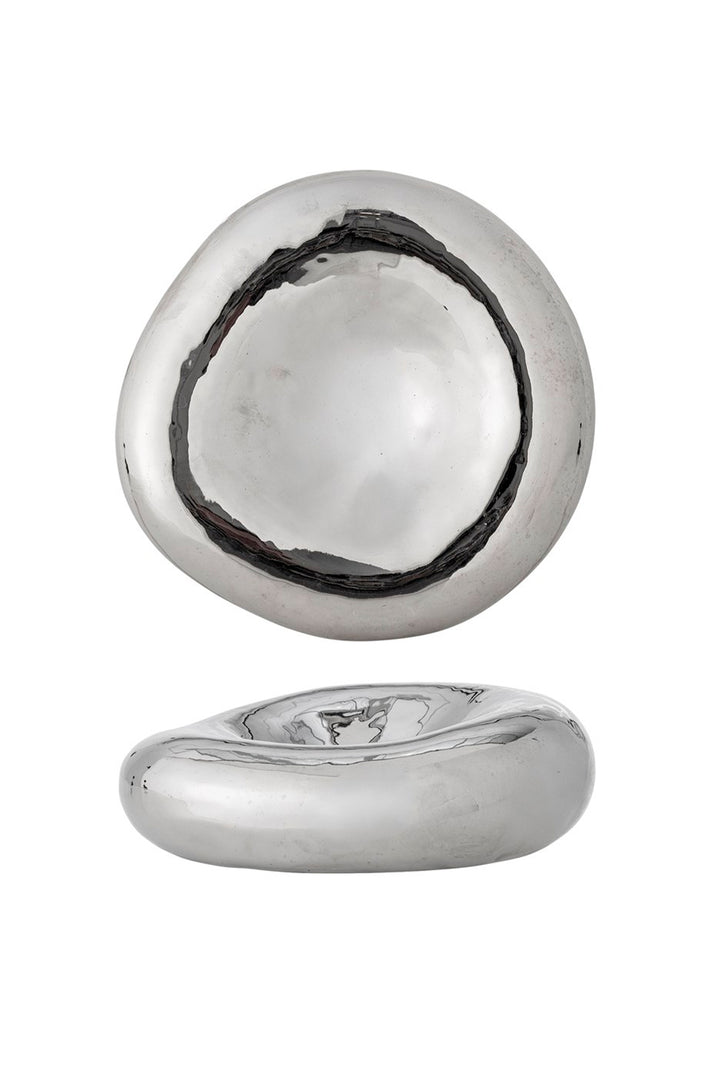 Husk Pebble Dish- Silver
