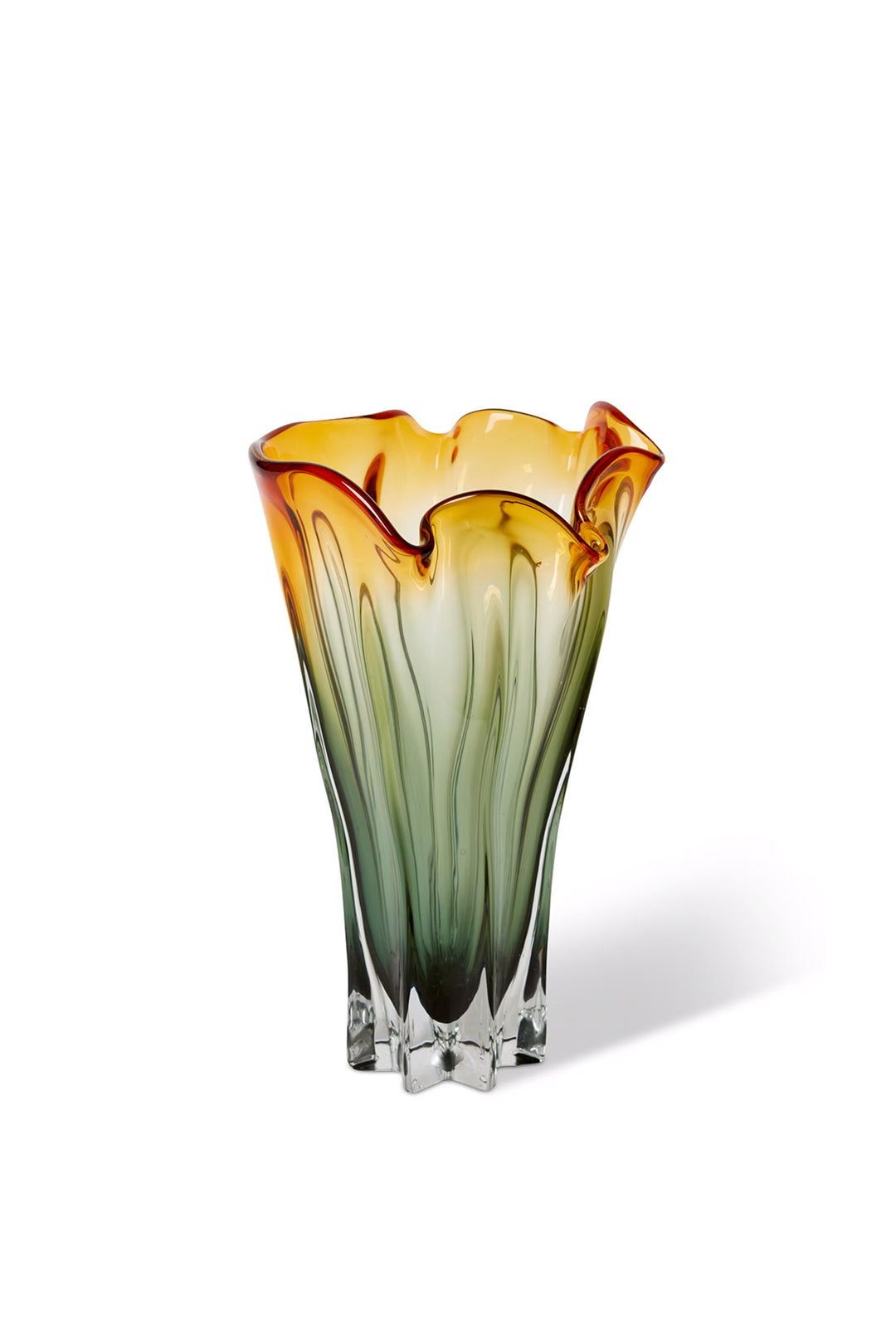 Husk Shaka Vase - Amber