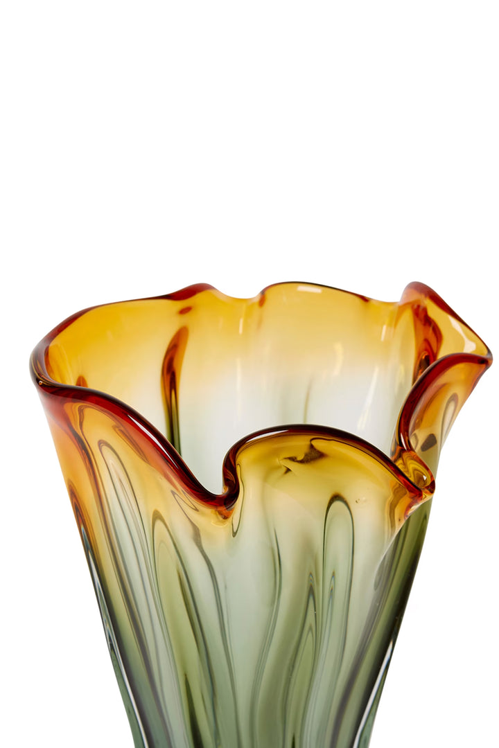 Husk Shaka Vase - Amber