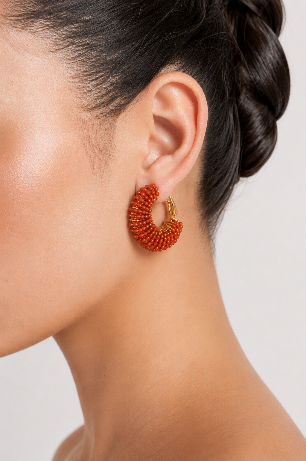 Gas Bijoux Izzia Hoops - Red