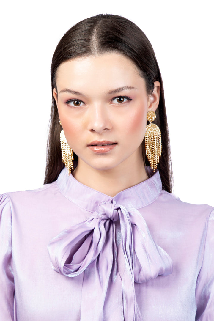 Deepa Gurnani Lorelei Earrings - Gold