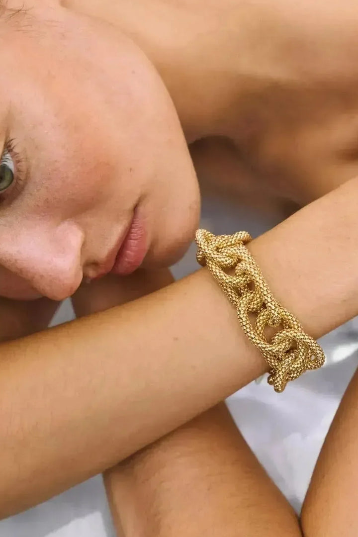 Vanessa Baroni Snake Chain Bracelet - Gold