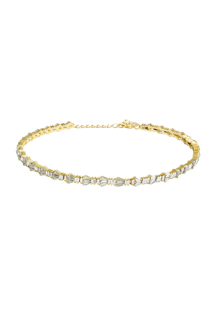 Kitte Wild Tennis Necklace - Gold