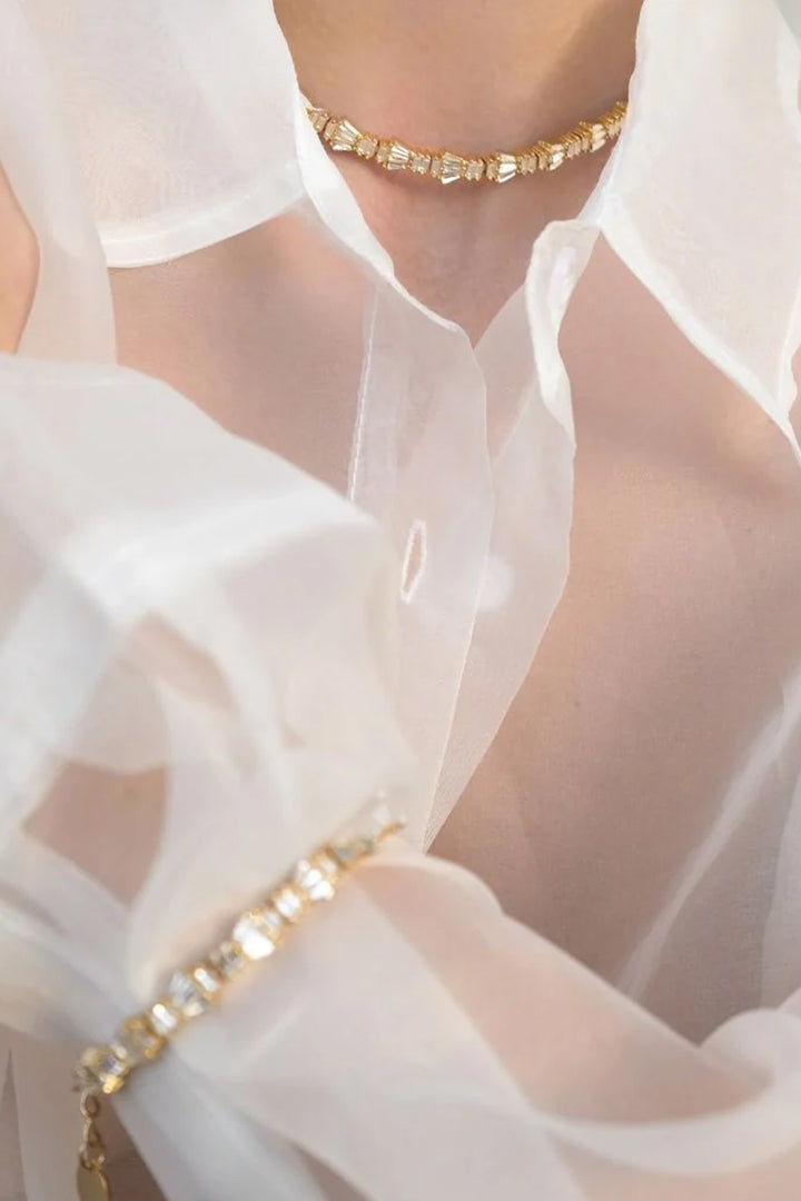 Kitte Wild Tennis Necklace - Gold