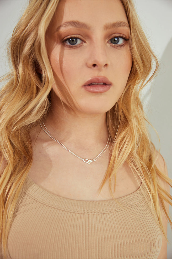 Kitte Baby Bond Necklace - Silver