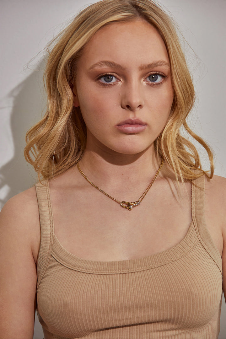 Kitte Baby Bond Pave Necklace - Gold