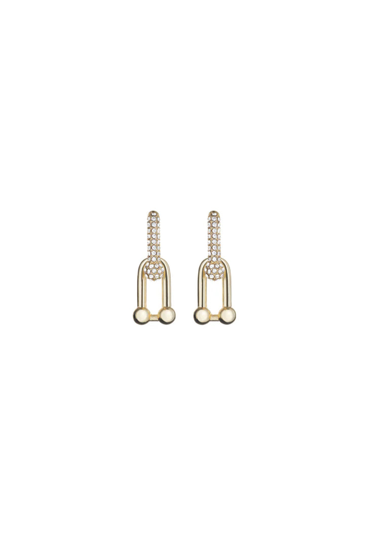 Kitte Bond Pave Earrings - Gold