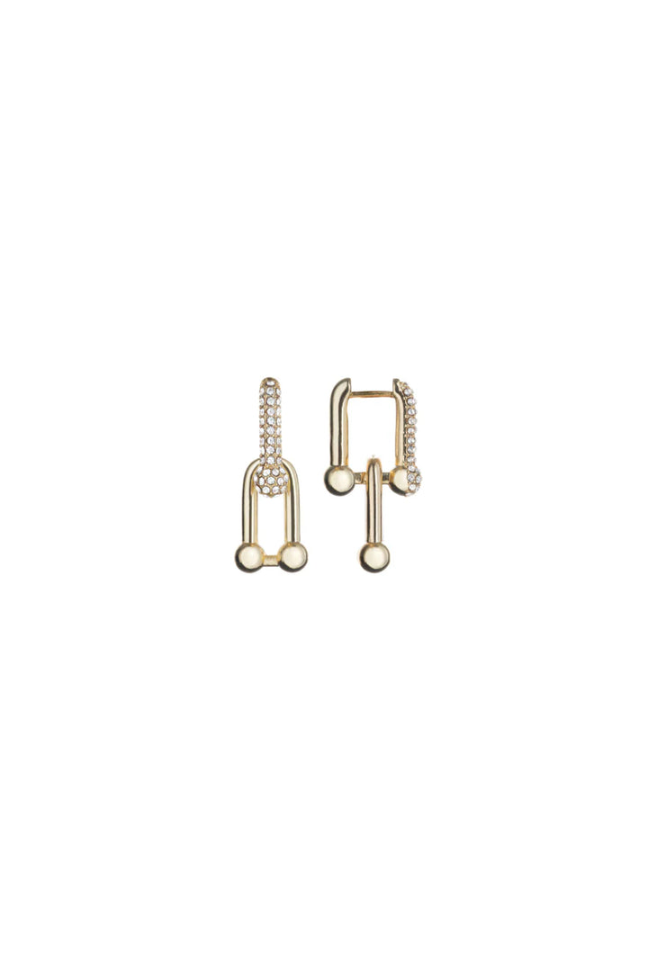 Kitte Bond Pave Earrings - Gold