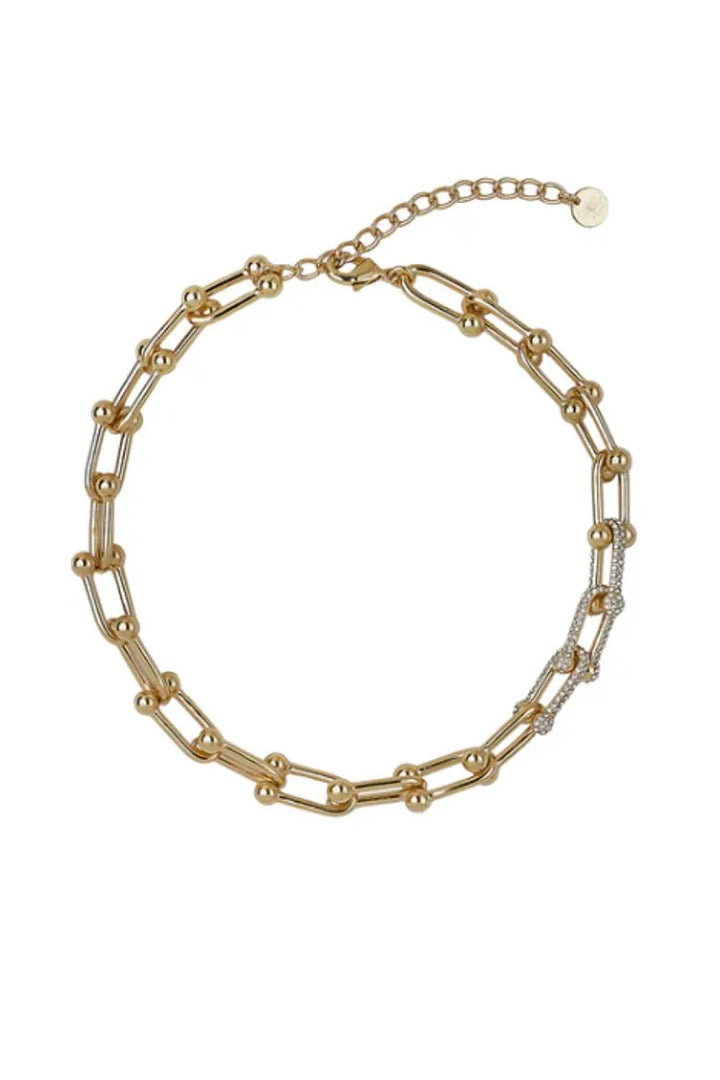 Kitte Bond Pave Necklace - Gold