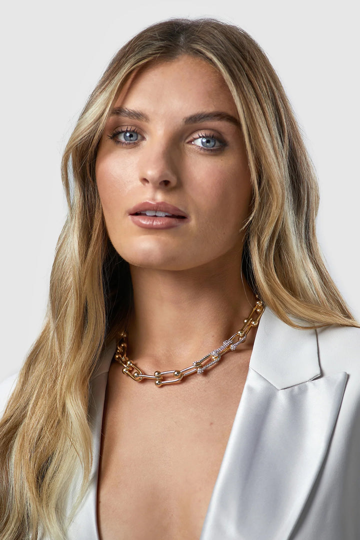 Kitte Bond Pave Necklace - Gold