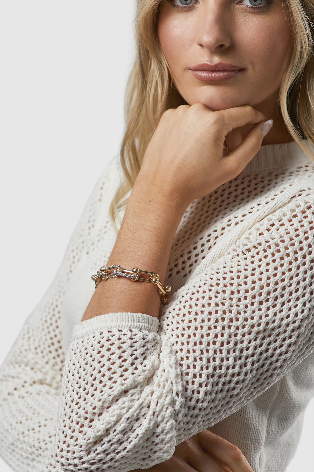 Kitte Bond Pave Bracelet - Gold