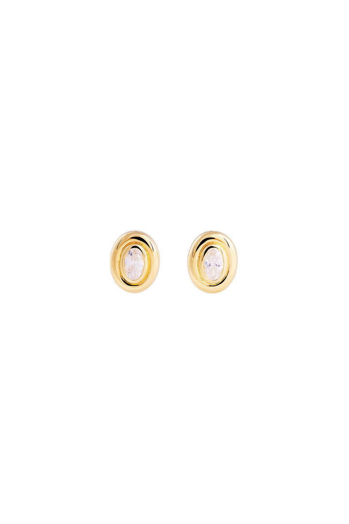 Fairley Oval Studs - Gold