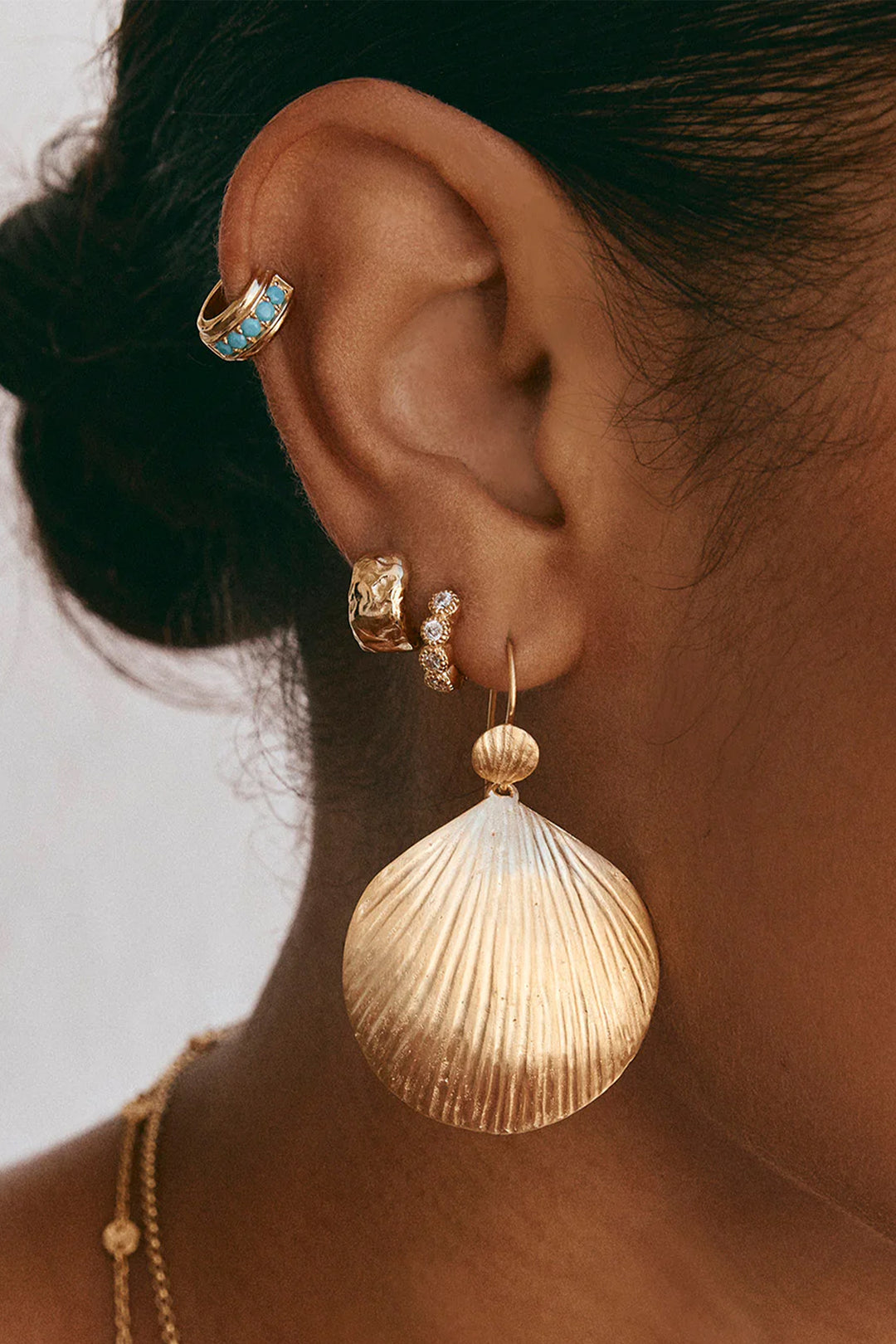 Fairley Beachcomber Hoops - Gold