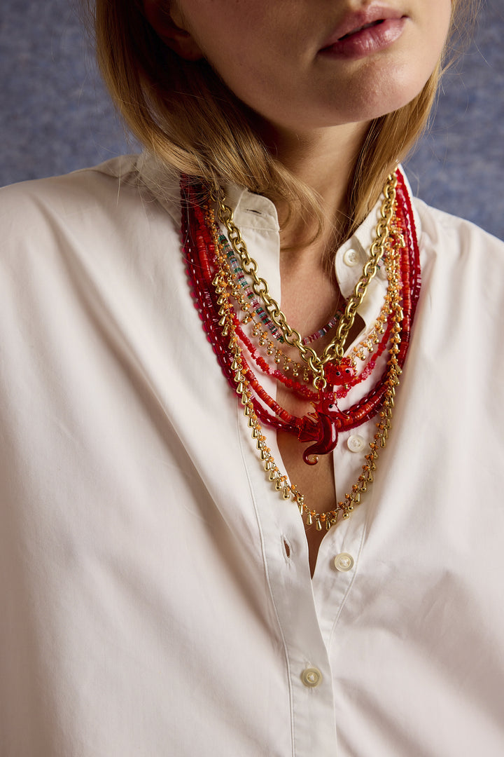 Sita Nevado La Platja Necklace - Red