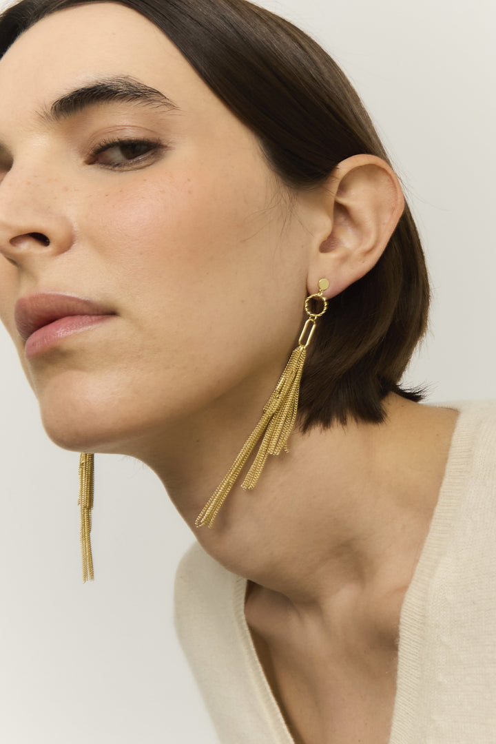 Sita Nevado Lluvia Earrings - Gold