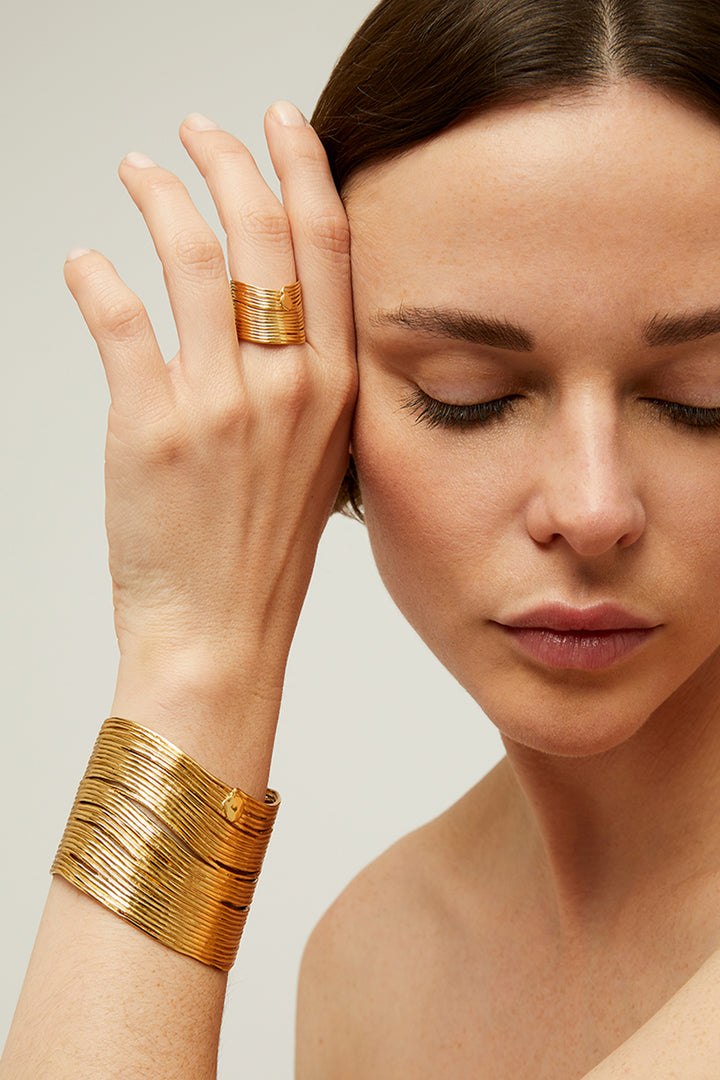 Gas Bijoux Wave Bracelet - Gold
