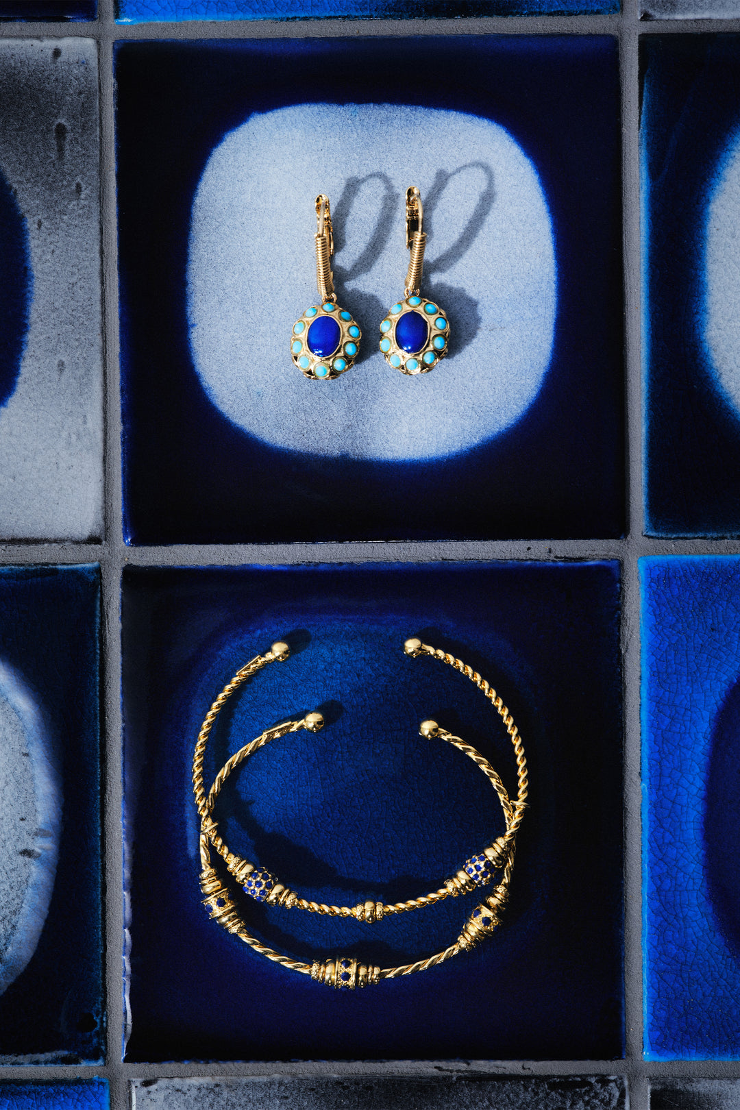 Gas Bijoux Bo Tao Earrings - Blue