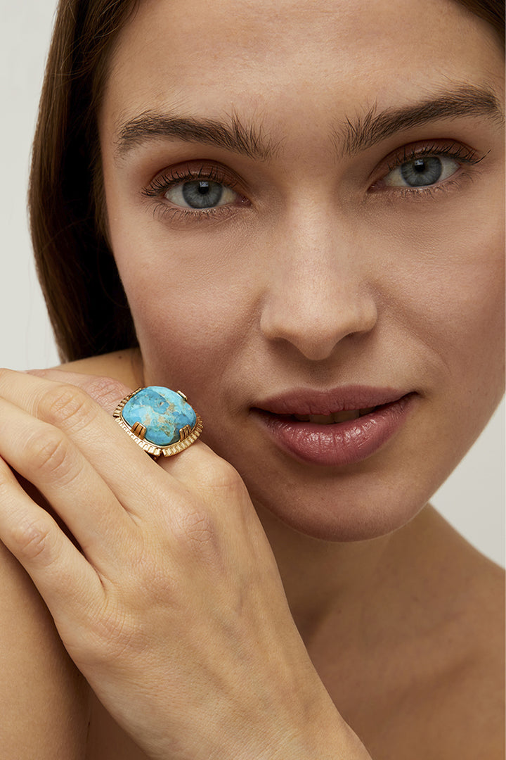 Gas Bijoux Bague Ring - Turquoise